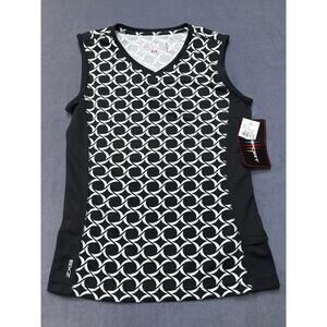 ZeroXposur Sun Protection/Rash Guard Sports Shirt, Swirl Print color, Size Med